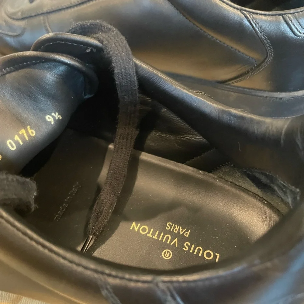 Louis Vuitton Black Sneakers Sleek Design UK size 9.5/USA size 10.5 - Picture 3 of 7